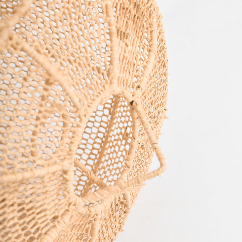 Natural Raffia Pendant Light – Ball Shaped Moroccan Handmade Ceiling Lampshade!